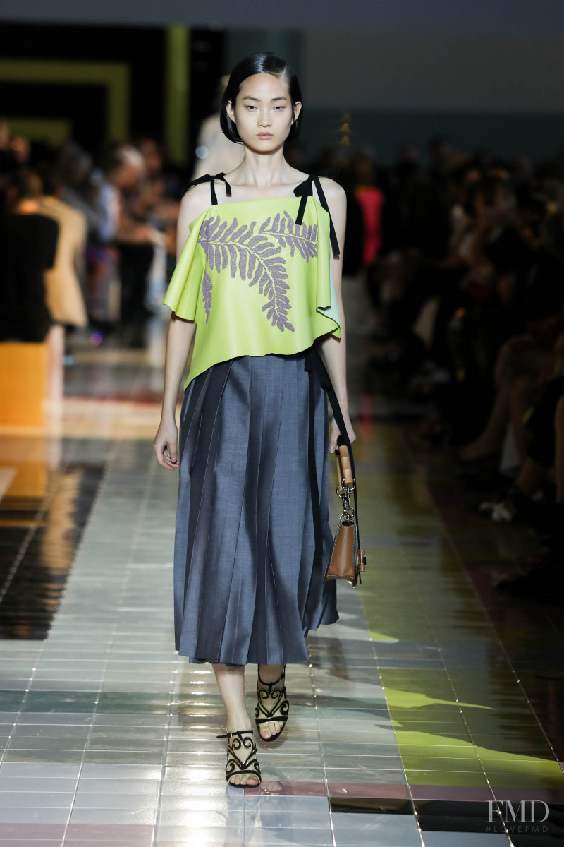 Hyun Ji Shin featured in  the Prada fashion show for Spring/Summer 2020