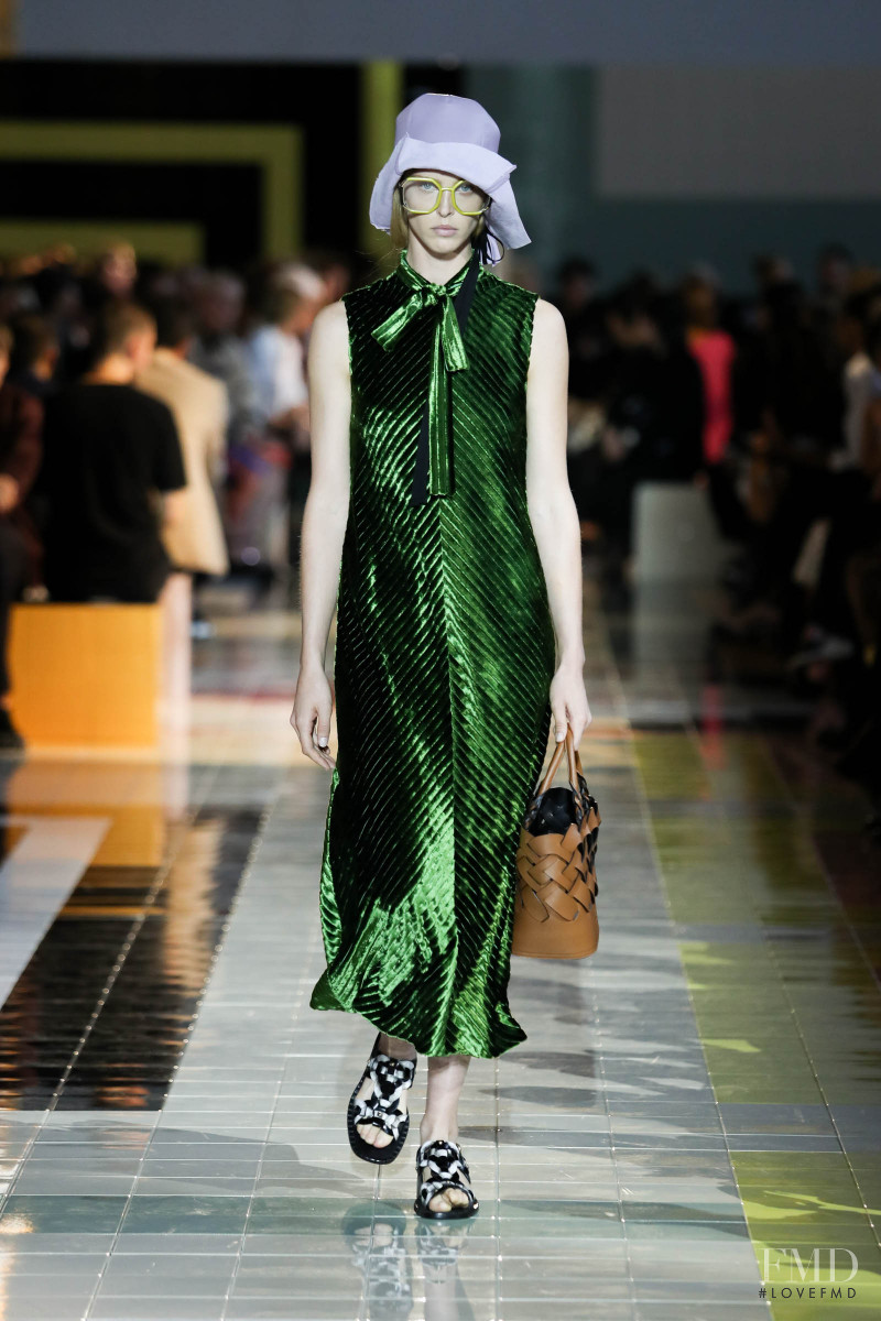 Abby Champion featured in  the Prada fashion show for Spring/Summer 2020