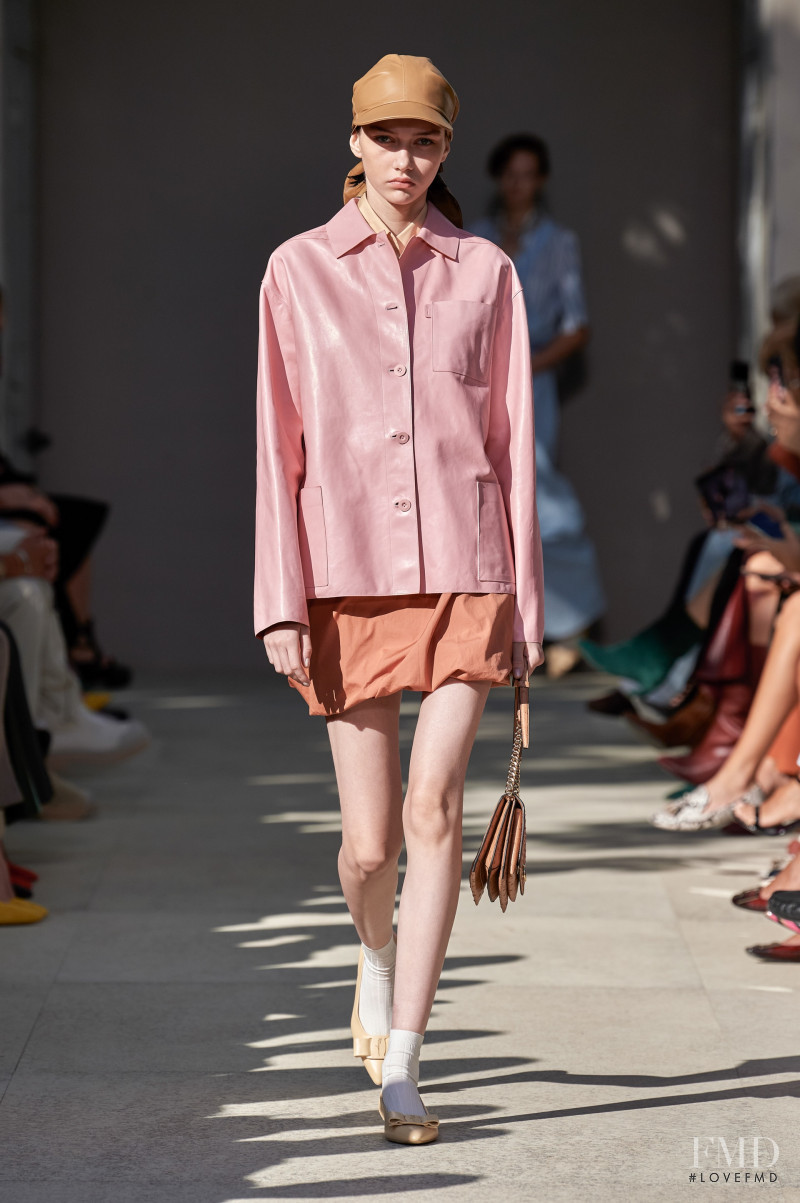 Sofia Steinberg featured in  the Salvatore Ferragamo fashion show for Spring/Summer 2020