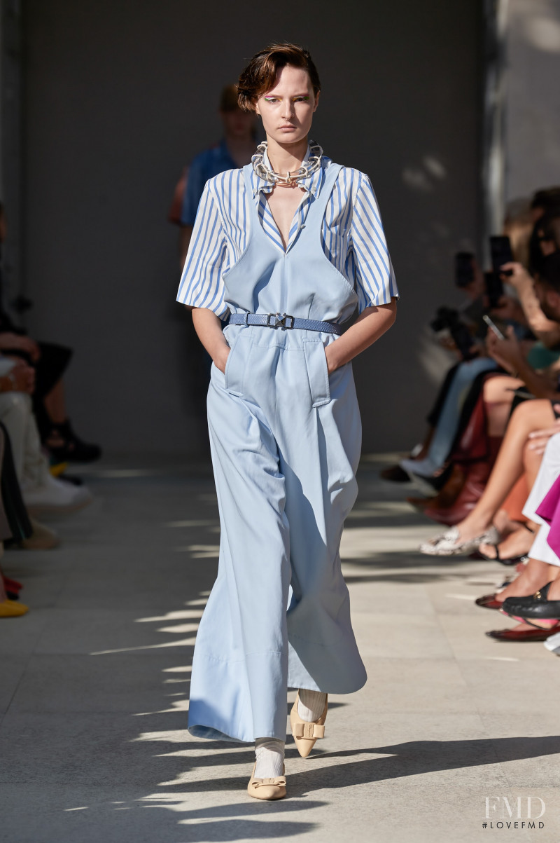 Chesca Lenton featured in  the Salvatore Ferragamo fashion show for Spring/Summer 2020