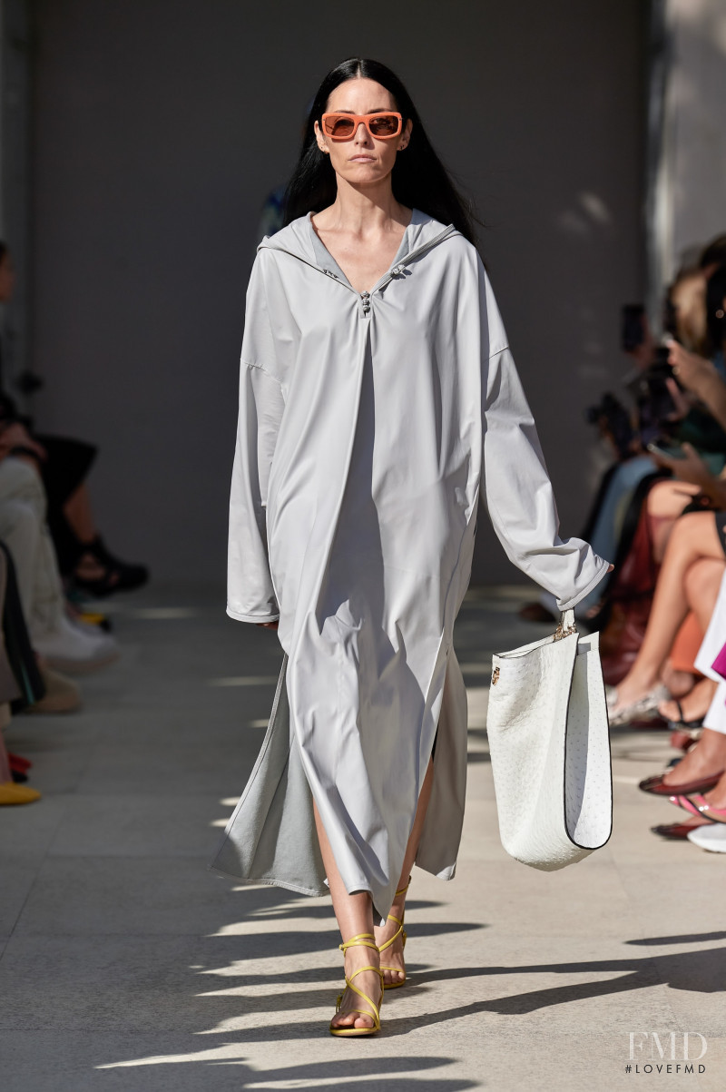 Danielle Zinaich featured in  the Salvatore Ferragamo fashion show for Spring/Summer 2020