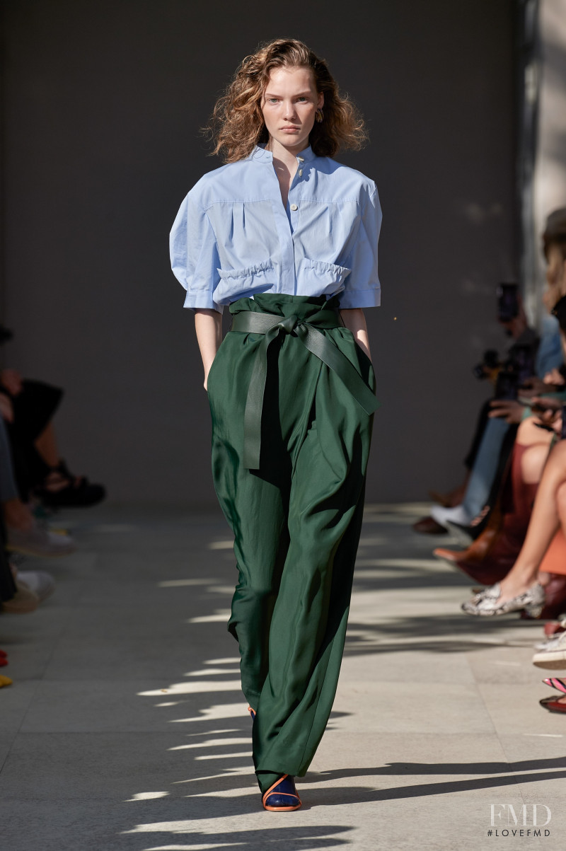 Penelope Ternes featured in  the Salvatore Ferragamo fashion show for Spring/Summer 2020