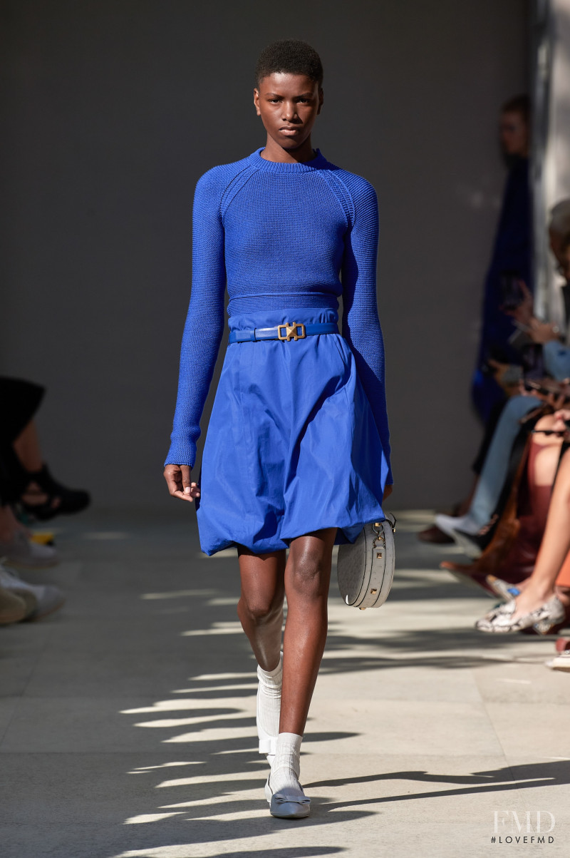 Yorgelis Marte featured in  the Salvatore Ferragamo fashion show for Spring/Summer 2020