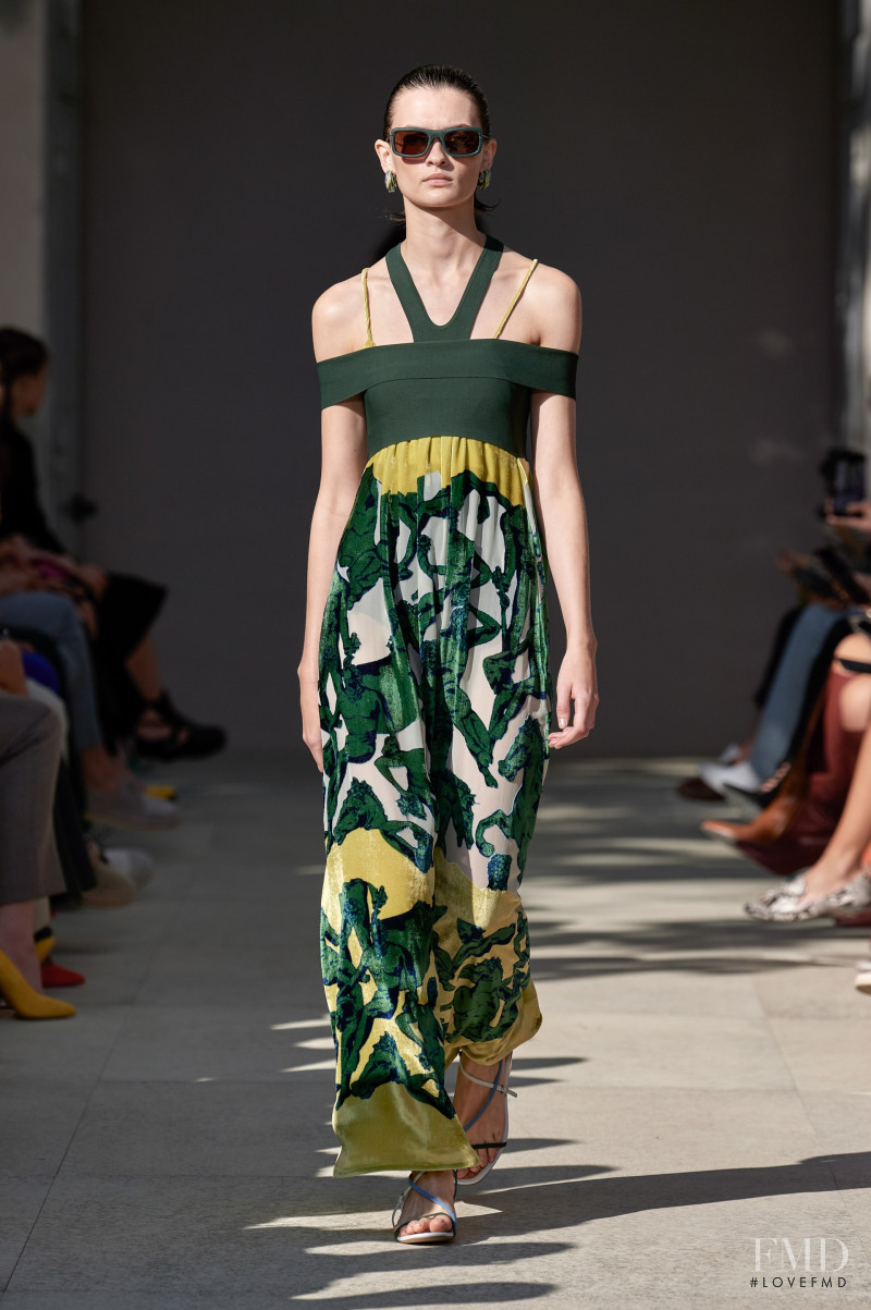 Lara Mullen featured in  the Salvatore Ferragamo fashion show for Spring/Summer 2020