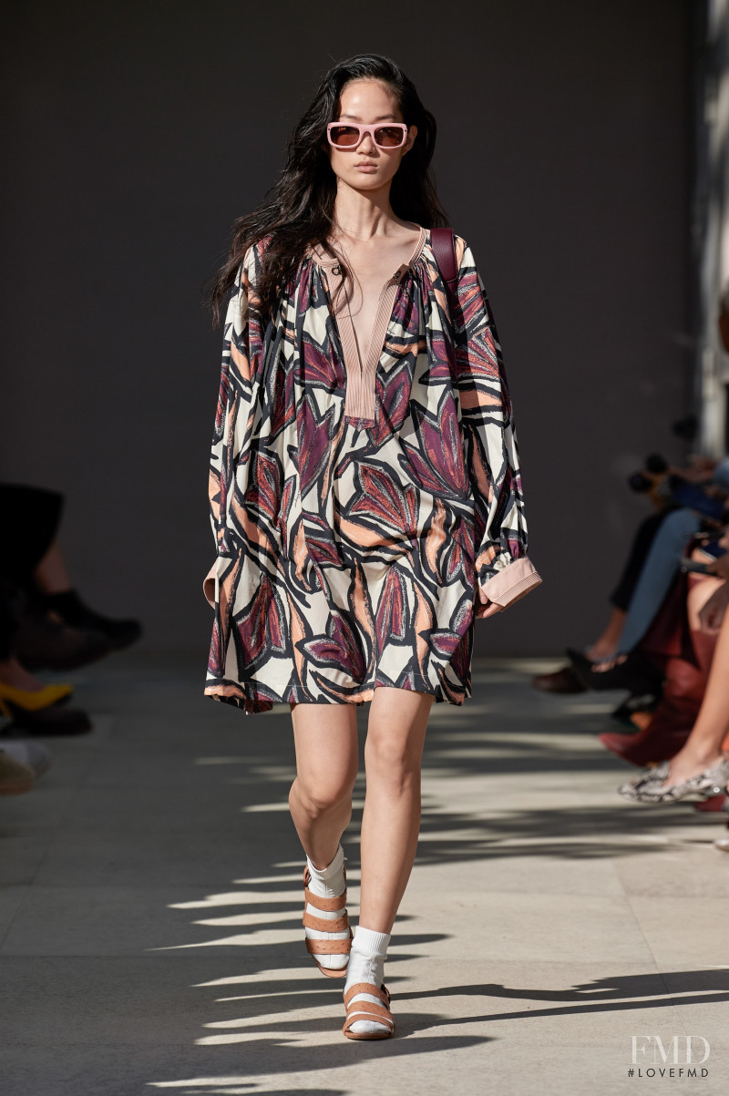 Hyun Ji Shin featured in  the Salvatore Ferragamo fashion show for Spring/Summer 2020