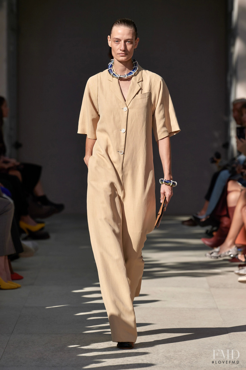 Veronika Kunz featured in  the Salvatore Ferragamo fashion show for Spring/Summer 2020