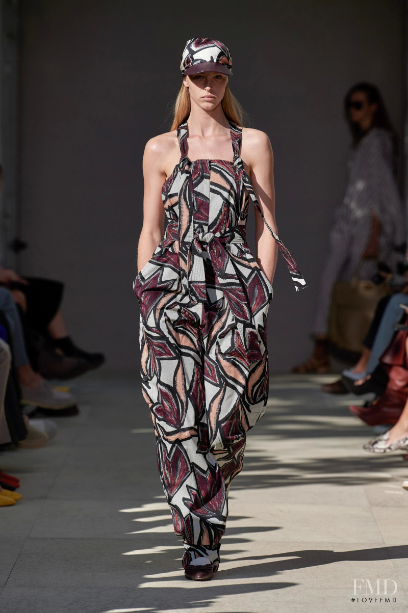 Abby Champion featured in  the Salvatore Ferragamo fashion show for Spring/Summer 2020