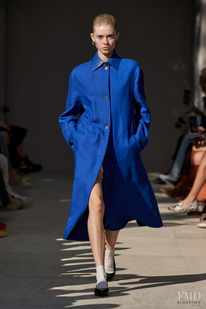 Maike Inga featured in  the Salvatore Ferragamo fashion show for Spring/Summer 2020