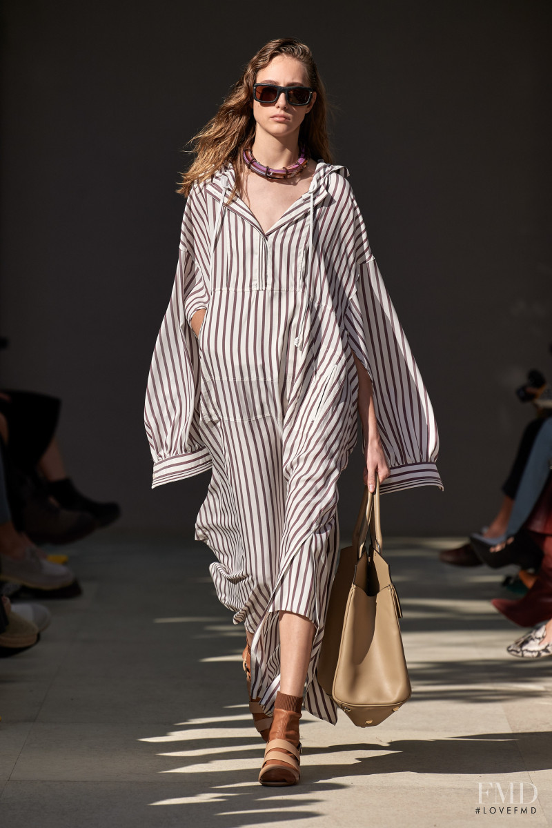 Lia Pavlova featured in  the Salvatore Ferragamo fashion show for Spring/Summer 2020
