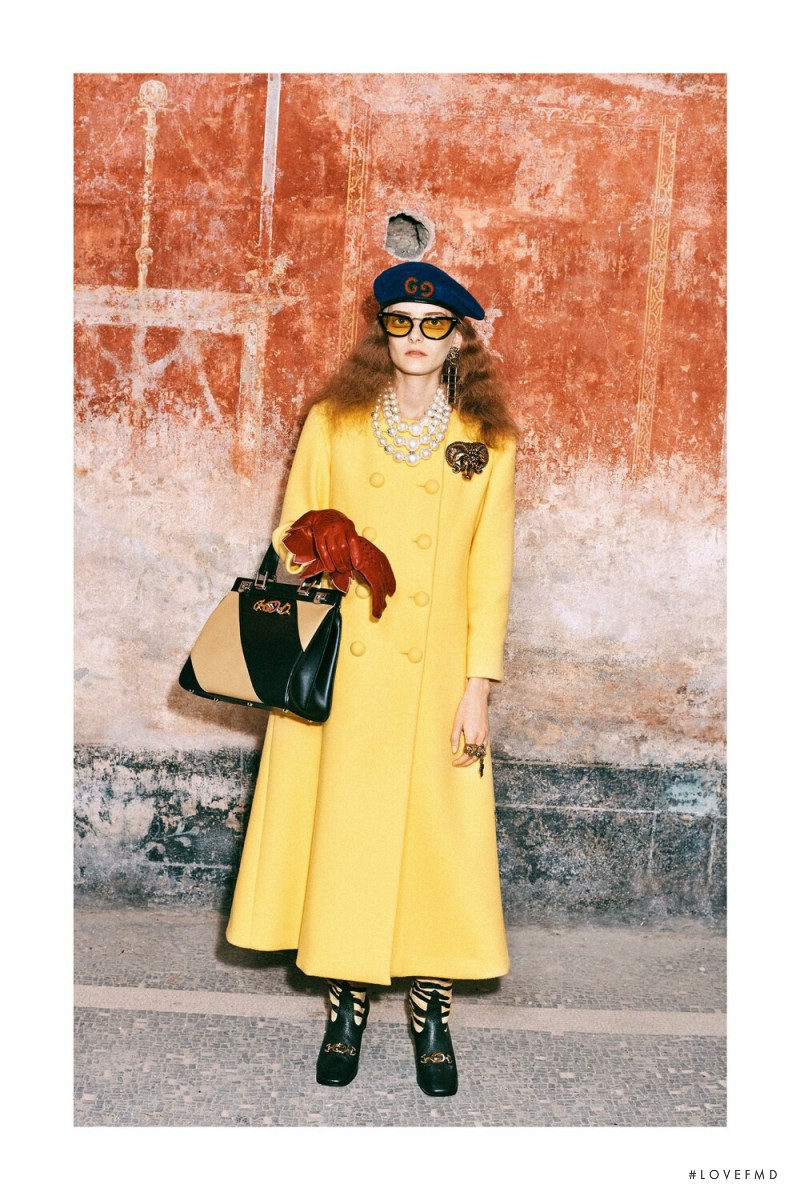 Iraida Grit featured in  the Gucci lookbook for Pre-Fall 2019