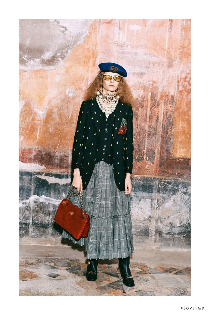 Iraida Grit featured in  the Gucci lookbook for Pre-Fall 2019