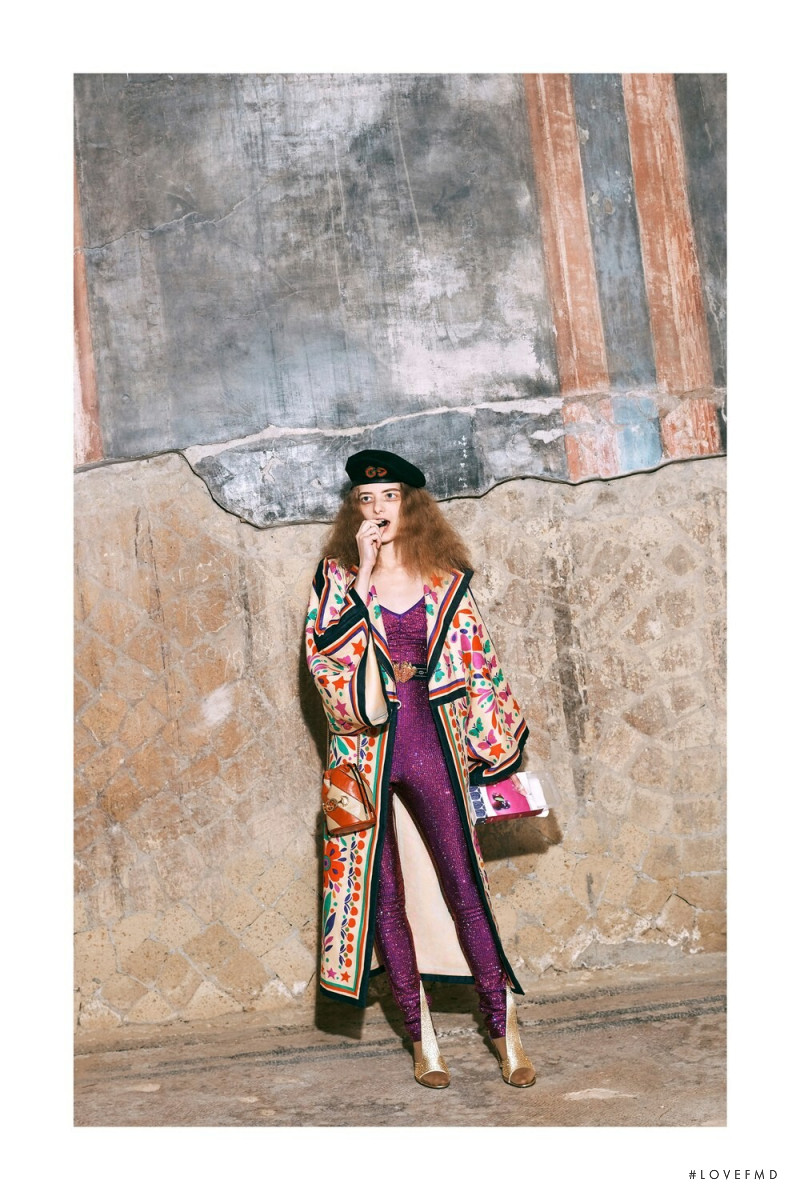 Iraida Grit featured in  the Gucci lookbook for Pre-Fall 2019