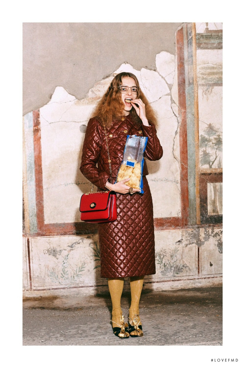 Iraida Grit featured in  the Gucci lookbook for Pre-Fall 2019