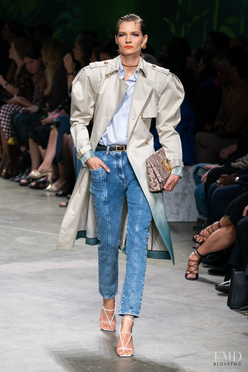 Karolin Wolter featured in  the Versace fashion show for Spring/Summer 2020