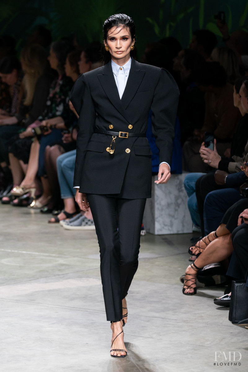 Caroline Ribeiro featured in  the Versace fashion show for Spring/Summer 2020