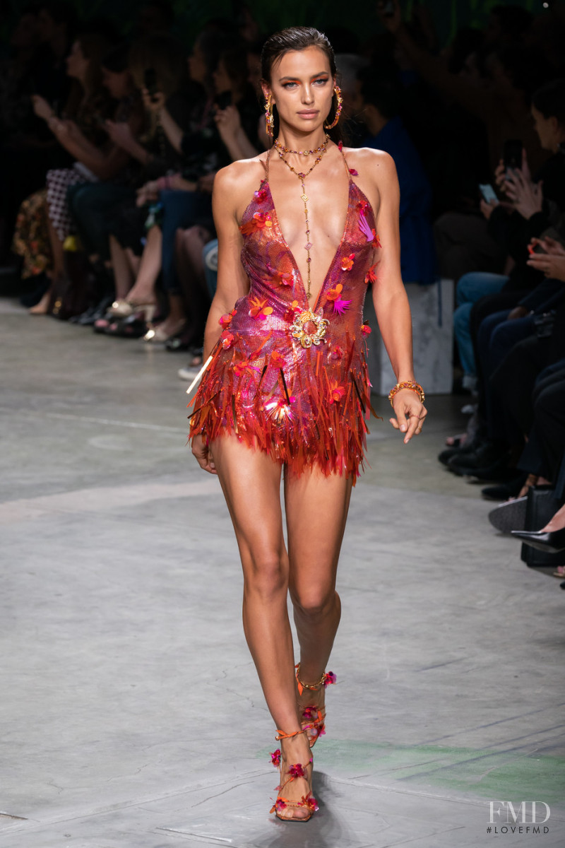 Irina Shayk featured in  the Versace fashion show for Spring/Summer 2020