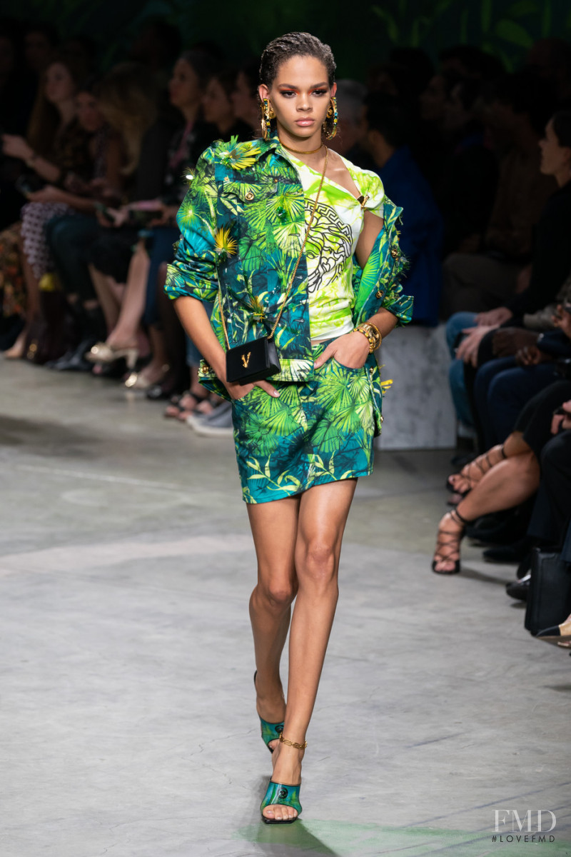 Hiandra Martinez featured in  the Versace fashion show for Spring/Summer 2020