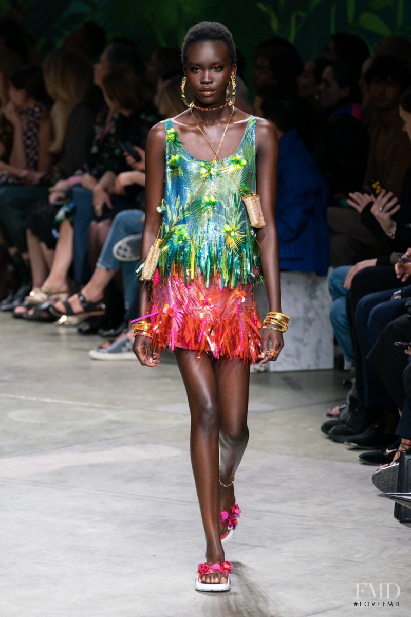 Achenrin Madit featured in  the Versace fashion show for Spring/Summer 2020