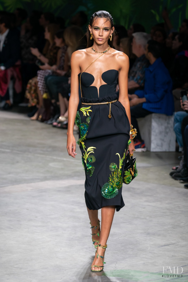 Binx Walton featured in  the Versace fashion show for Spring/Summer 2020