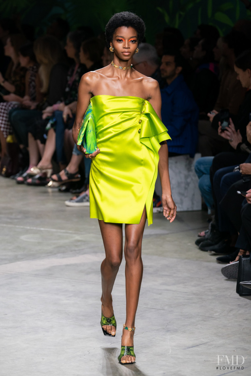 Kyla Ramsey featured in  the Versace fashion show for Spring/Summer 2020