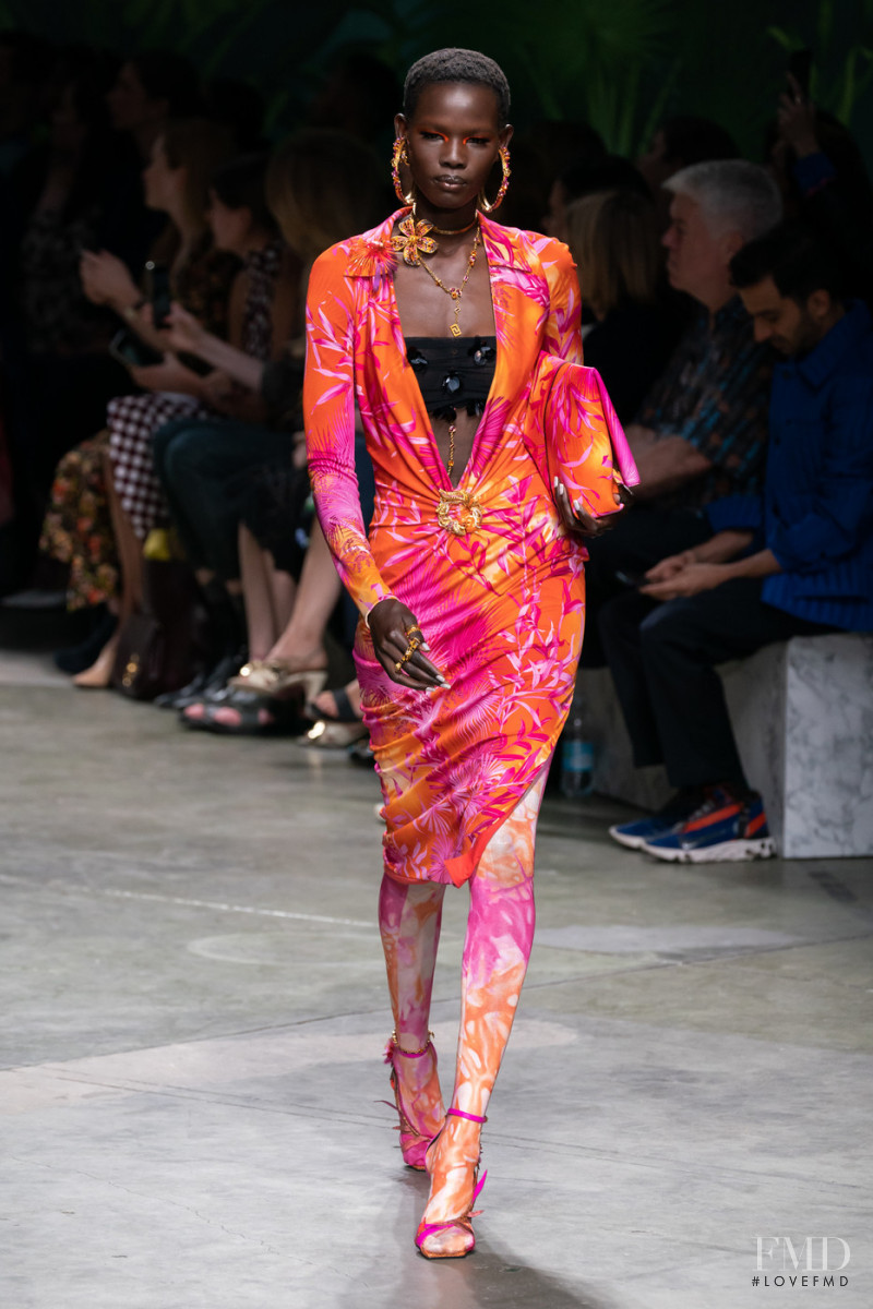 Shanelle Nyasiase featured in  the Versace fashion show for Spring/Summer 2020