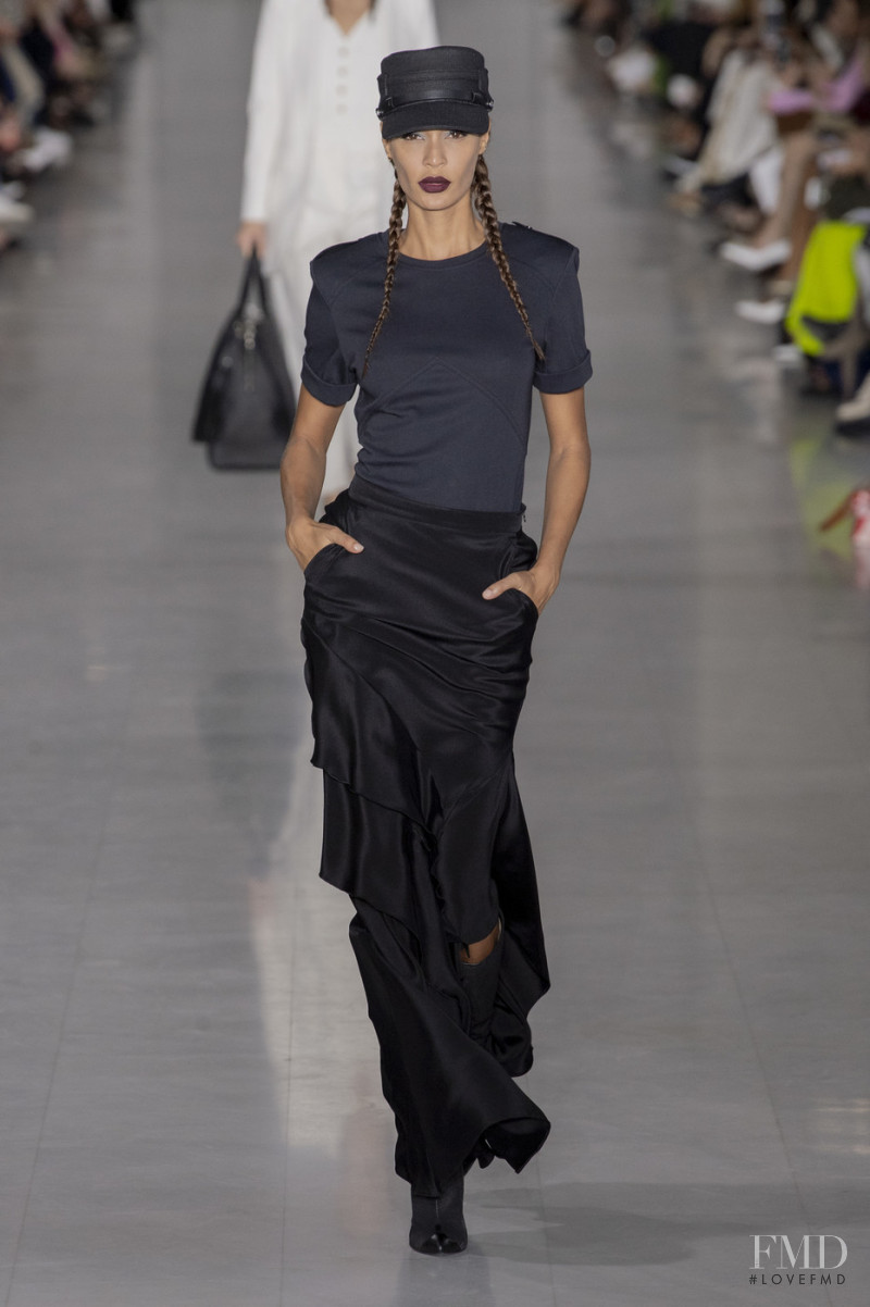 Joan Smalls featured in  the Max Mara fashion show for Spring/Summer 2020