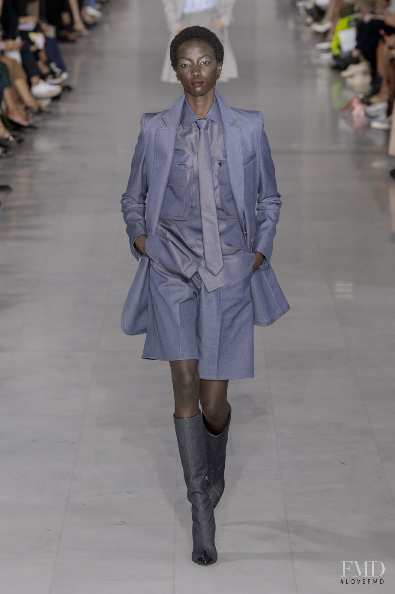 Anok Yai featured in  the Max Mara fashion show for Spring/Summer 2020