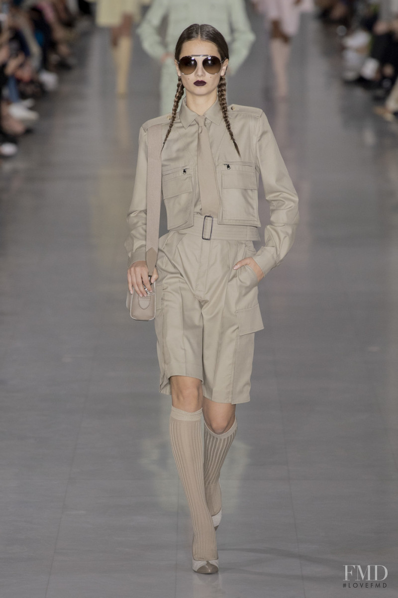 Giselle Norman featured in  the Max Mara fashion show for Spring/Summer 2020