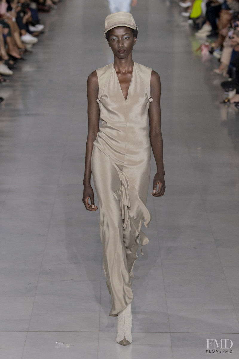 Anok Yai featured in  the Max Mara fashion show for Spring/Summer 2020