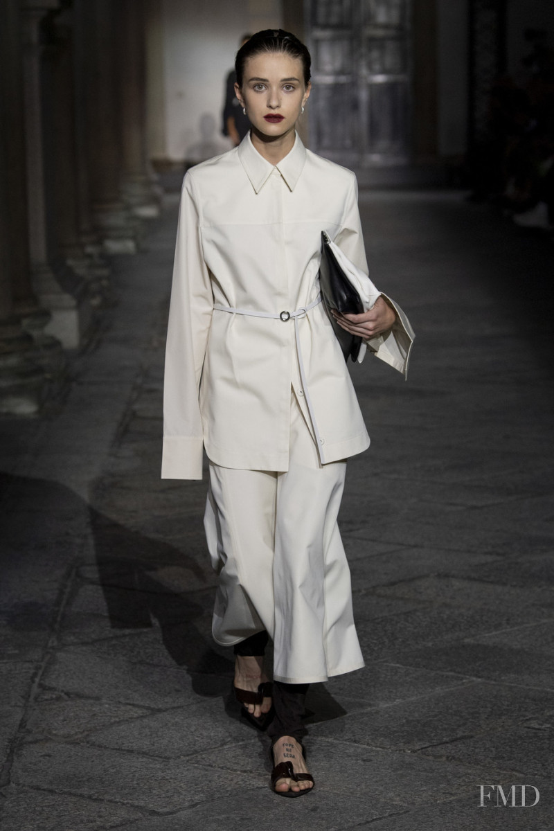 Iva Varvarchuk featured in  the Jil Sander fashion show for Spring/Summer 2020