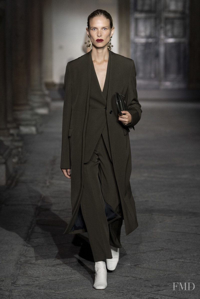 Lina Berg featured in  the Jil Sander fashion show for Spring/Summer 2020