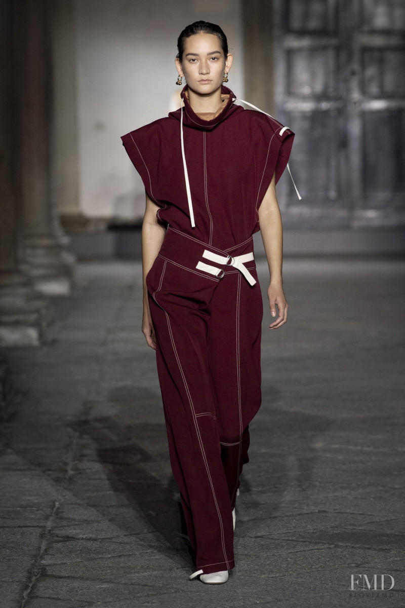 Mona Matsuoka featured in  the Jil Sander fashion show for Spring/Summer 2020