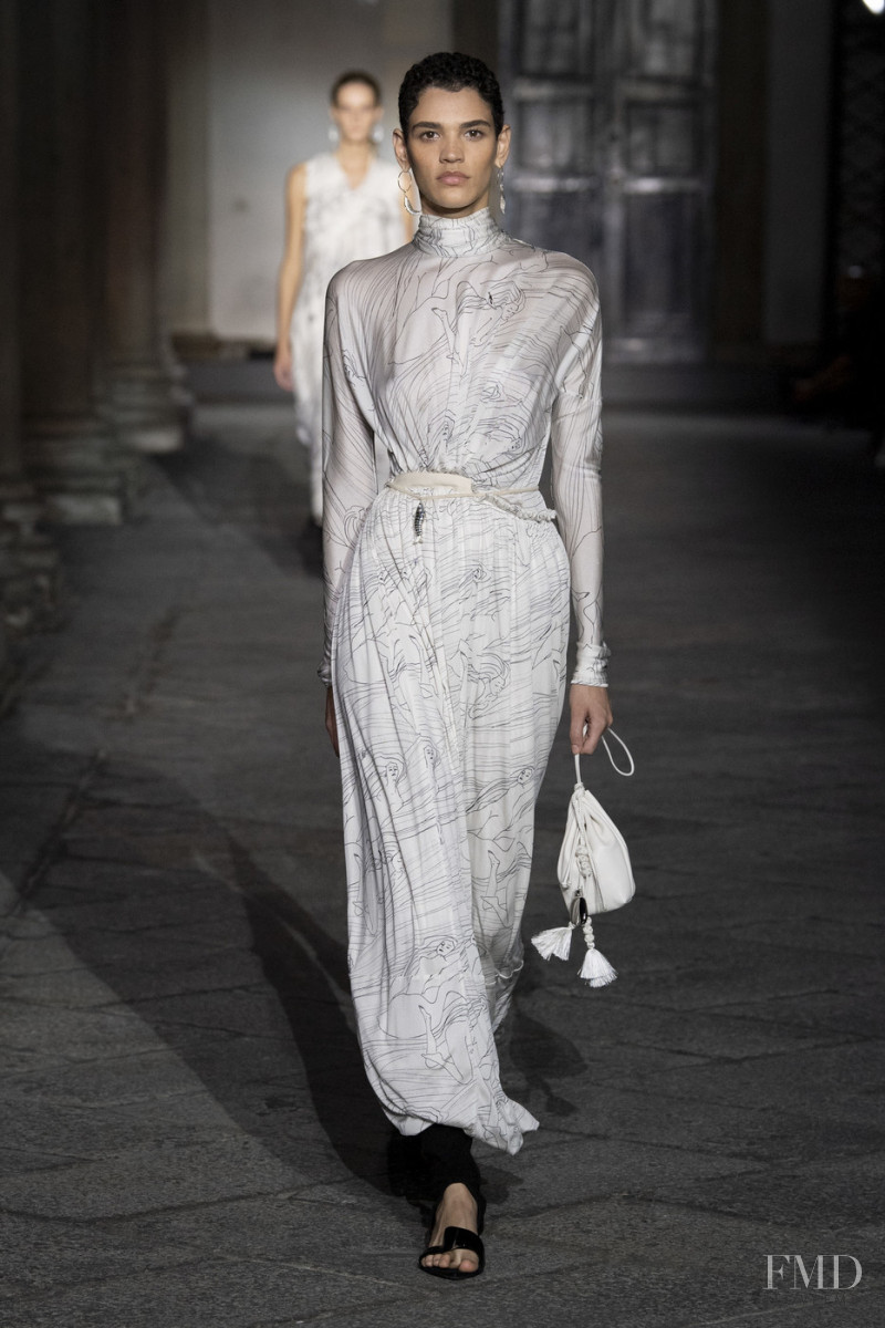 Kerolyn Soares featured in  the Jil Sander fashion show for Spring/Summer 2020