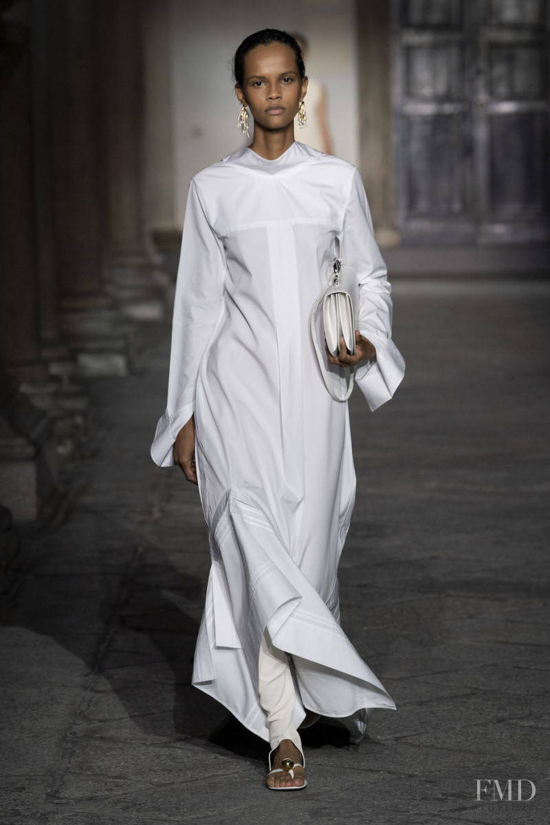 Natalia Montero featured in  the Jil Sander fashion show for Spring/Summer 2020