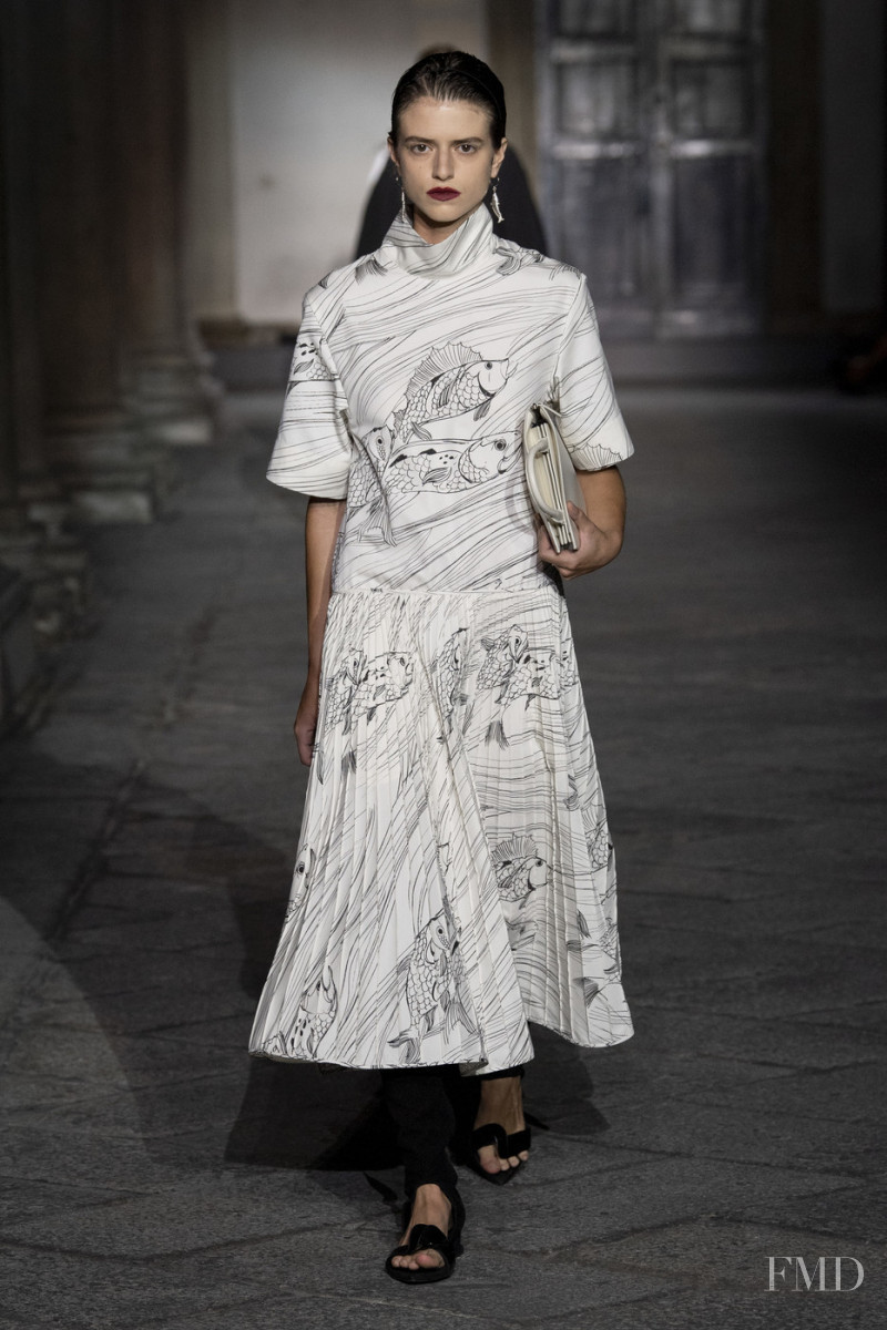 Martina Boaretto Giuliano featured in  the Jil Sander fashion show for Spring/Summer 2020