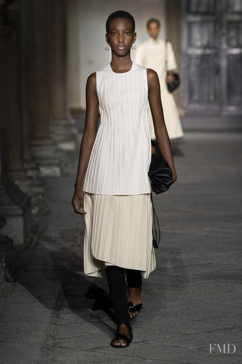 Shanniel Williams featured in  the Jil Sander fashion show for Spring/Summer 2020