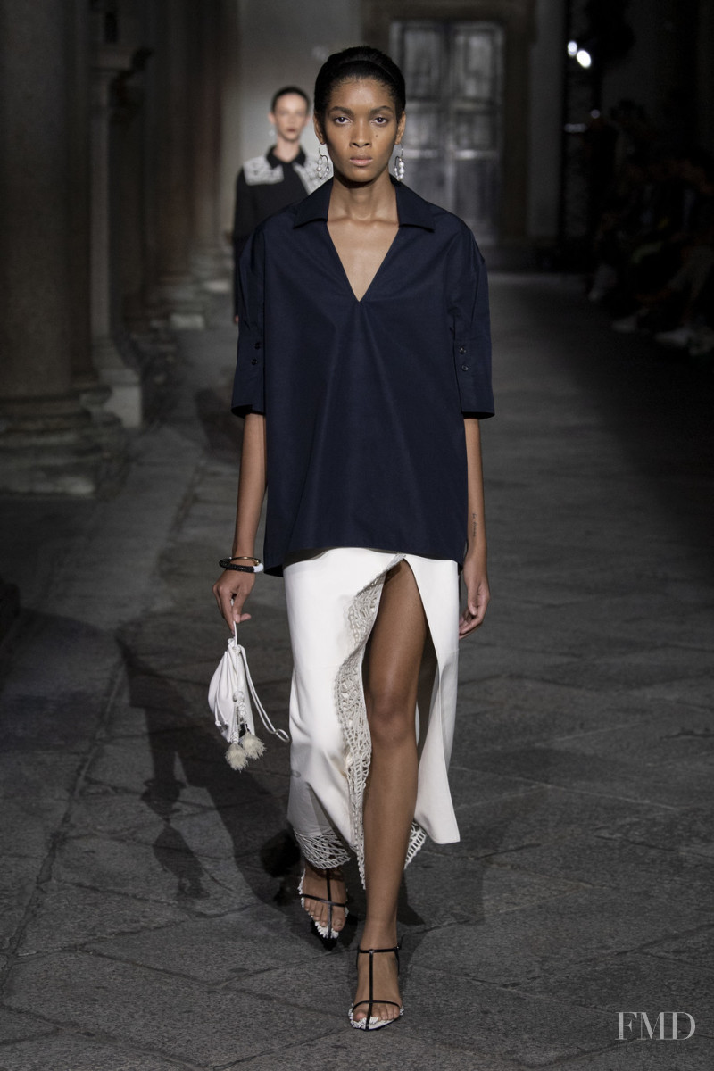 Licett Morillo featured in  the Jil Sander fashion show for Spring/Summer 2020