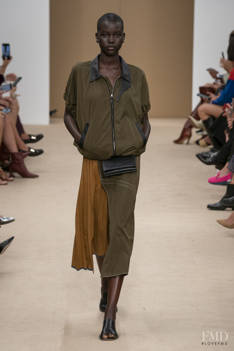 Adut Akech Bior featured in  the Tod\'s fashion show for Spring/Summer 2020