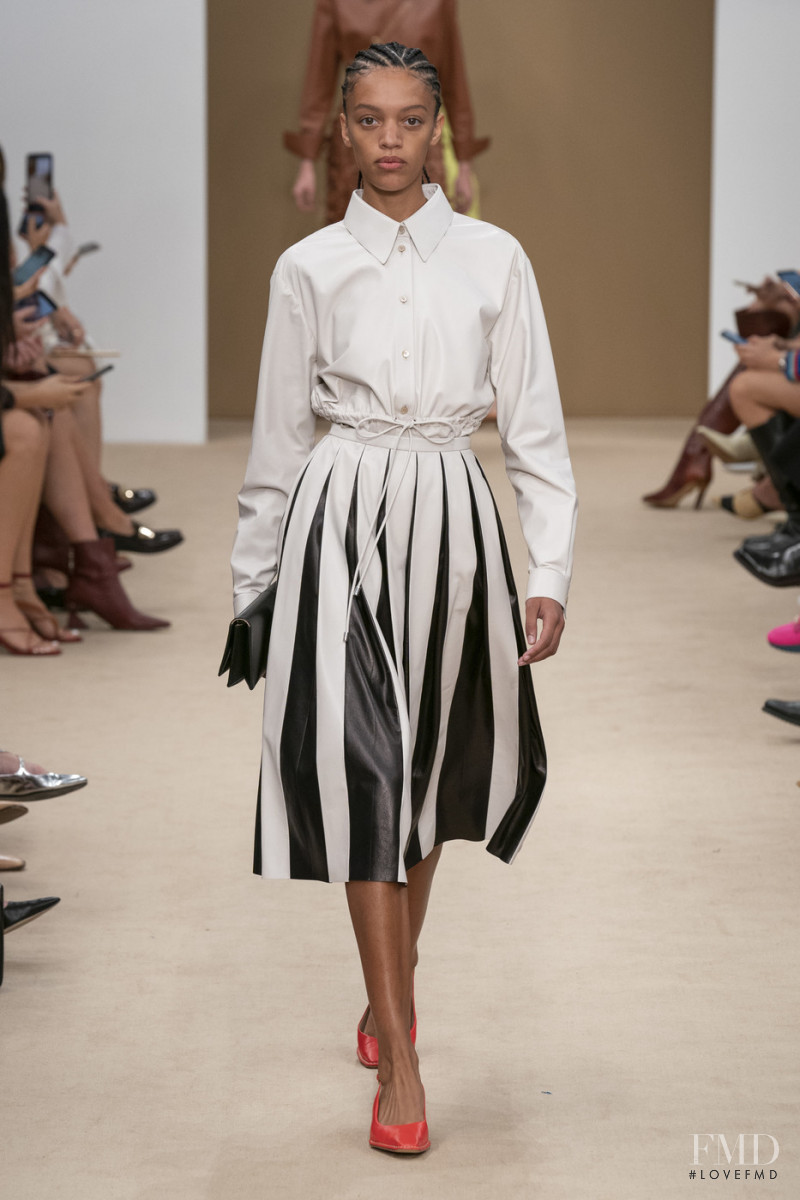 Kukua Williams featured in  the Tod\'s fashion show for Spring/Summer 2020