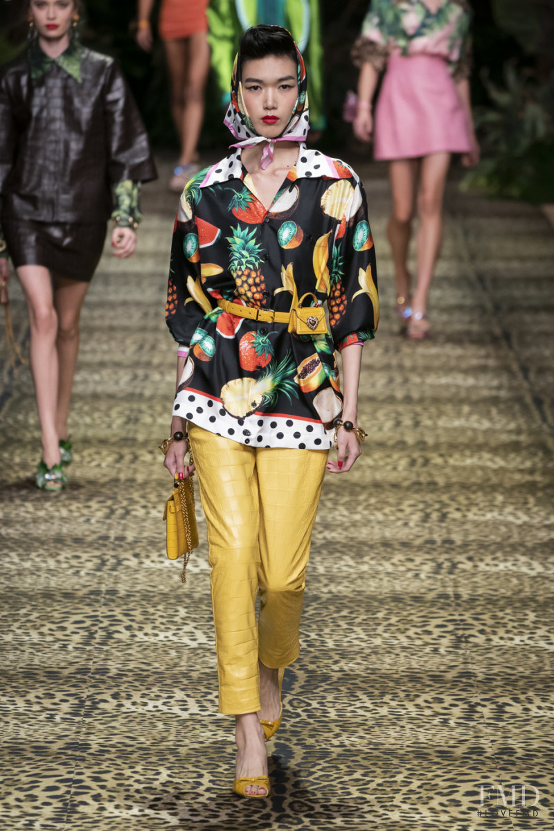 Min Ji Money featured in  the Dolce & Gabbana fashion show for Spring/Summer 2020
