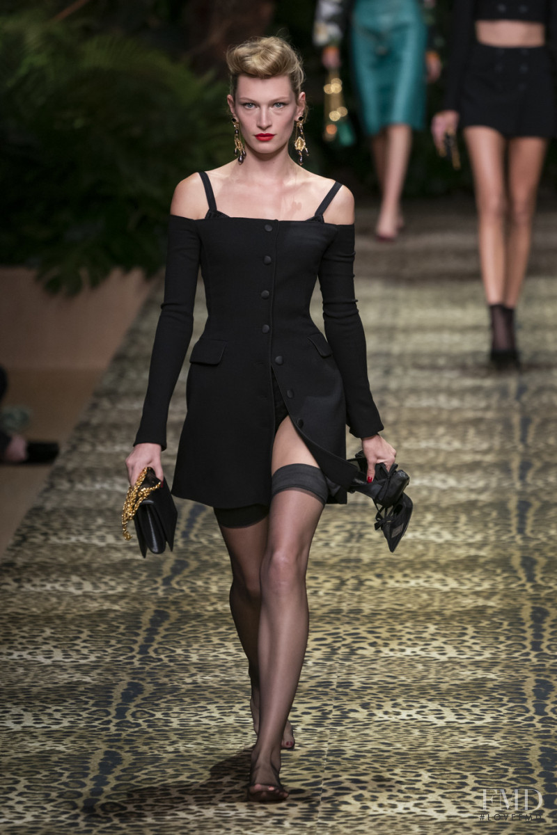 Liz Kennedy featured in  the Dolce & Gabbana fashion show for Spring/Summer 2020