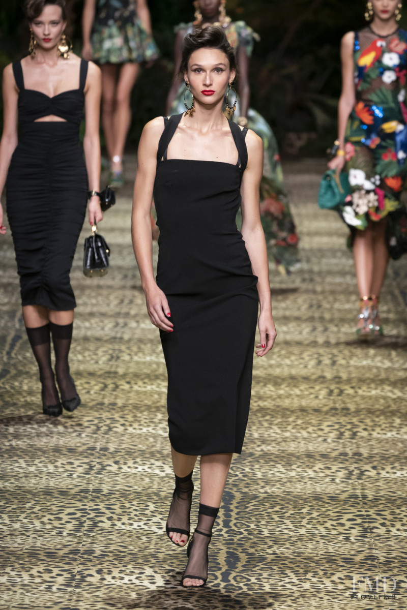Justine Asset featured in  the Dolce & Gabbana fashion show for Spring/Summer 2020