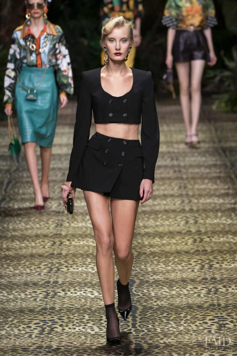 Frida Henneberg featured in  the Dolce & Gabbana fashion show for Spring/Summer 2020
