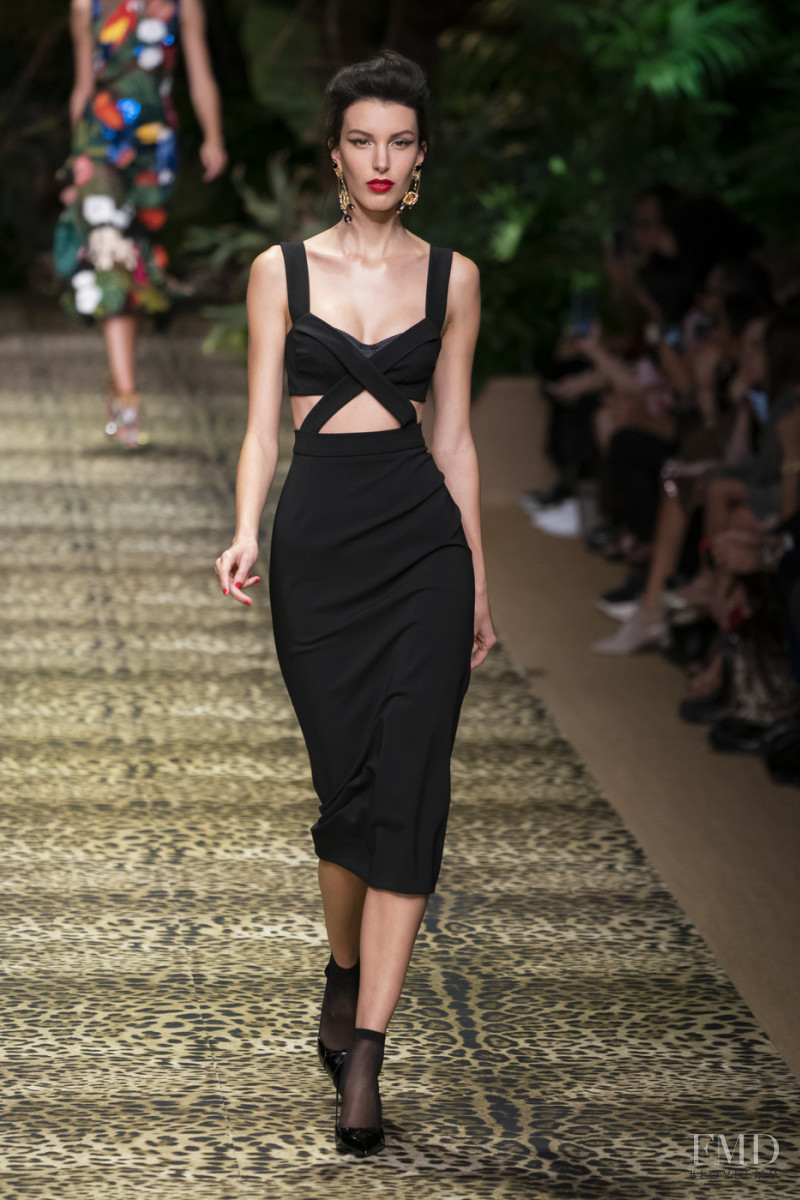 Kate King featured in  the Dolce & Gabbana fashion show for Spring/Summer 2020