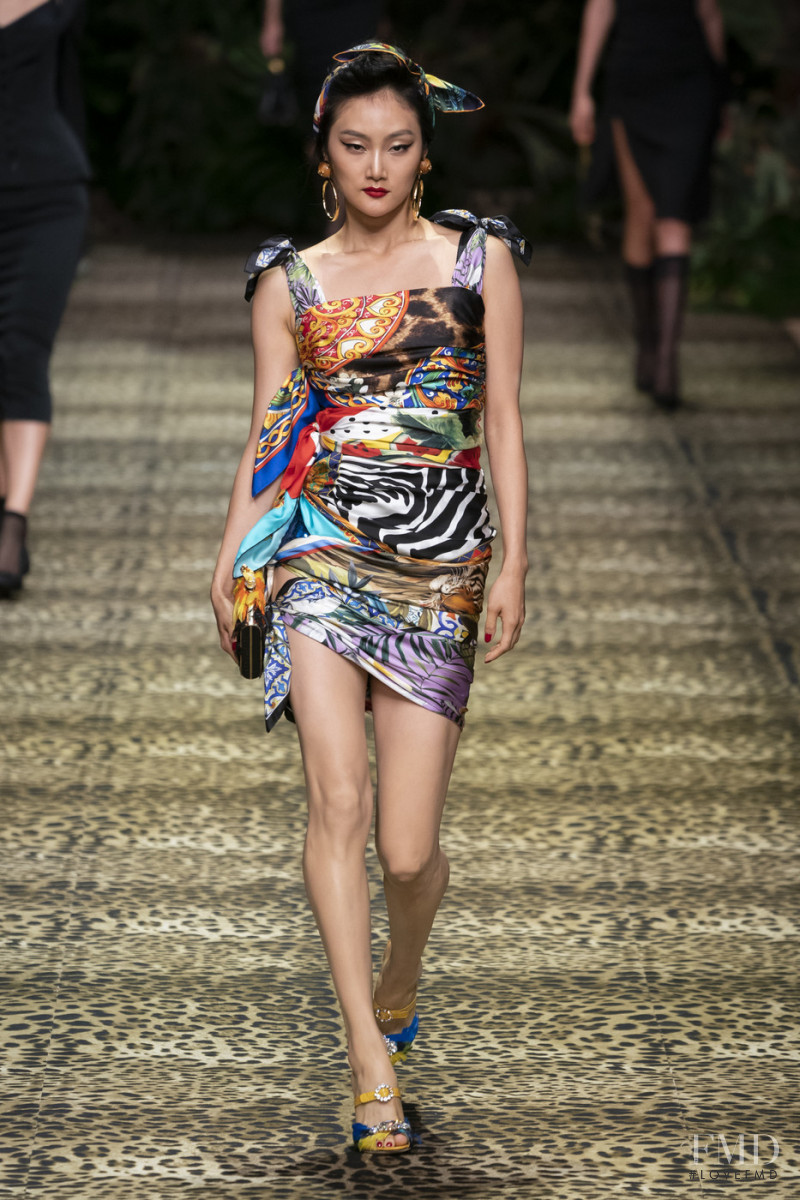 Moon Young featured in  the Dolce & Gabbana fashion show for Spring/Summer 2020