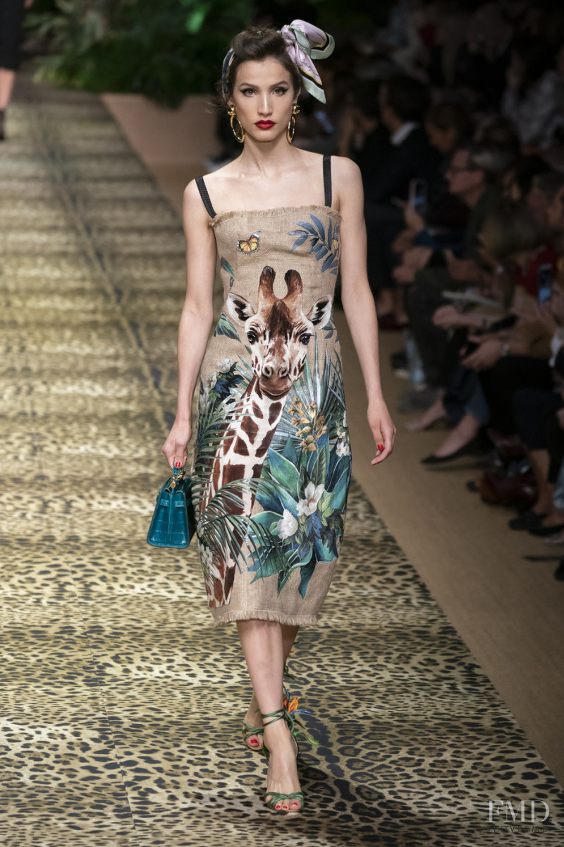 Victoria Massey featured in  the Dolce & Gabbana fashion show for Spring/Summer 2020