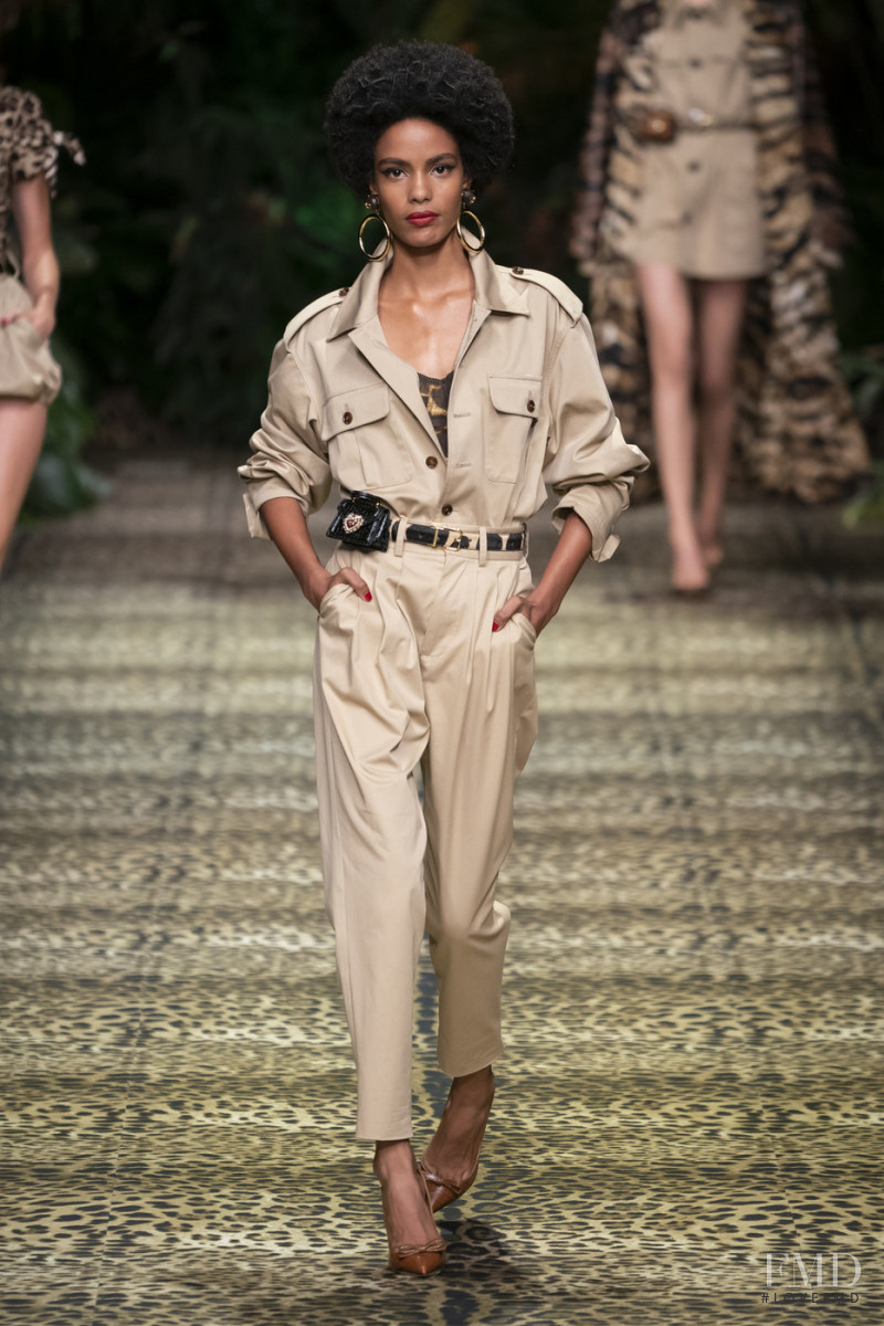 Angela Maria featured in  the Dolce & Gabbana fashion show for Spring/Summer 2020