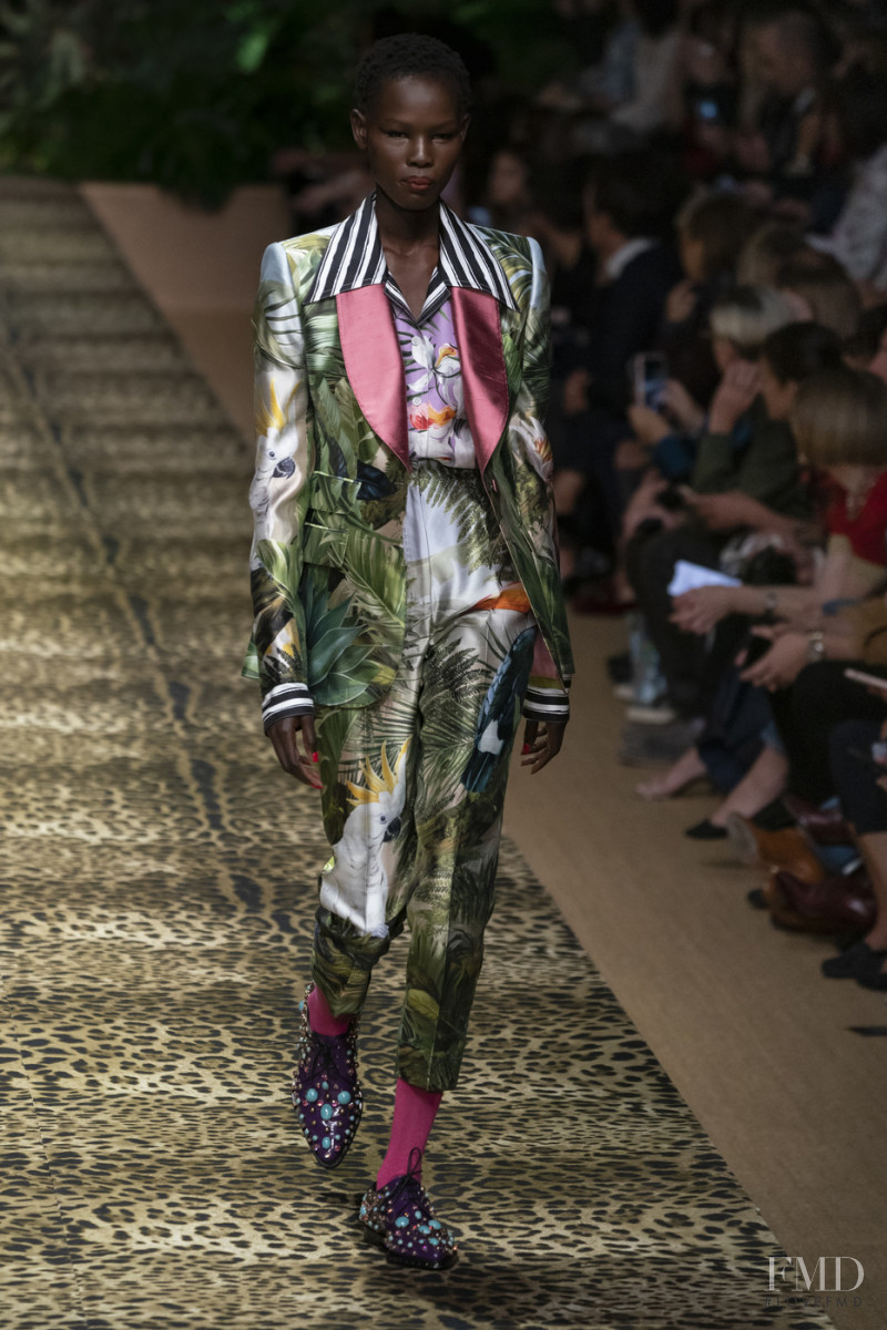Shanelle Nyasiase featured in  the Dolce & Gabbana fashion show for Spring/Summer 2020