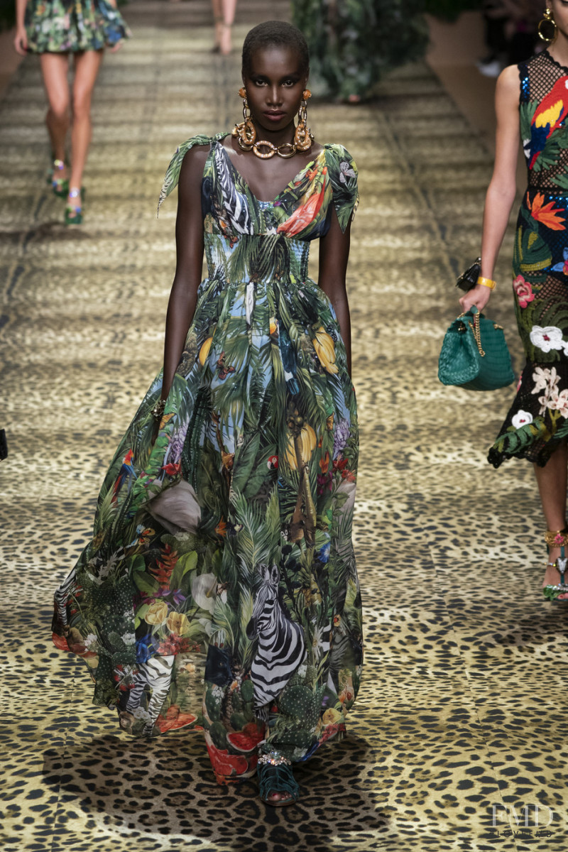 Nya Gatbel featured in  the Dolce & Gabbana fashion show for Spring/Summer 2020