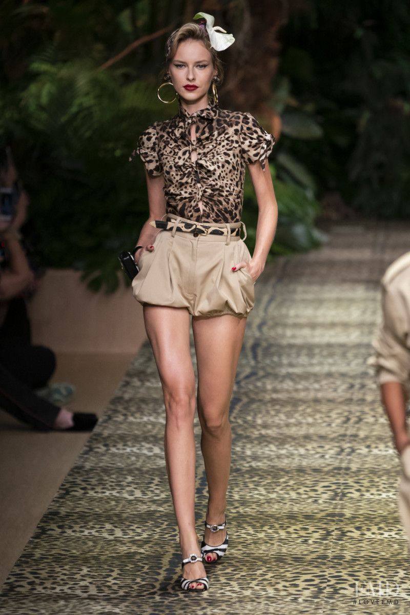Karolina Smetek featured in  the Dolce & Gabbana fashion show for Spring/Summer 2020